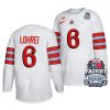 ohio state hockey mason lohrei 2023 faceoff on the lake white football inspired jersey scaled