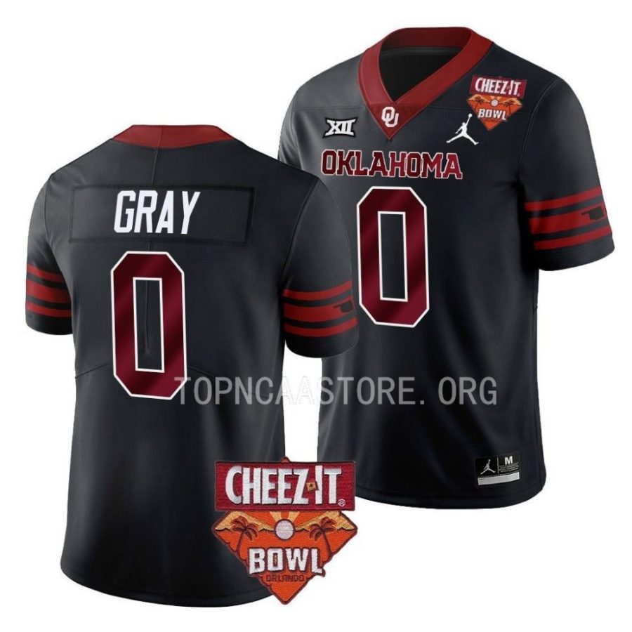 oklahoma sooners eric gray black 2022 cheez it bowl college football jersey scaled
