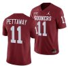 oklahoma sooners jaquaize pettaway crimson college football 2023 classc jersey scaled