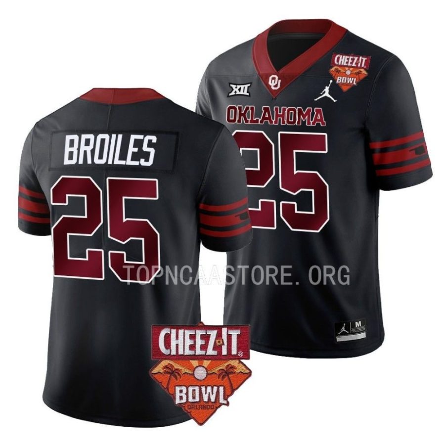 oklahoma sooners justin broiles black 2022 cheez it bowl college football jersey scaled