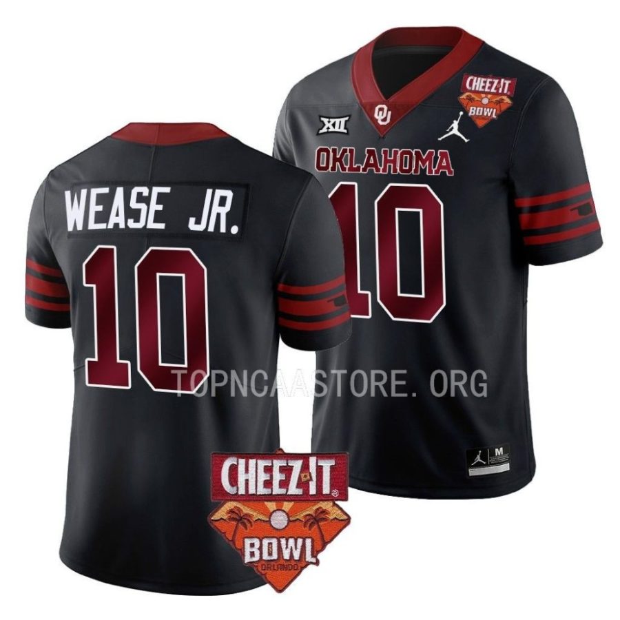 oklahoma sooners theo wease black 2022 cheez it bowl college football jersey scaled