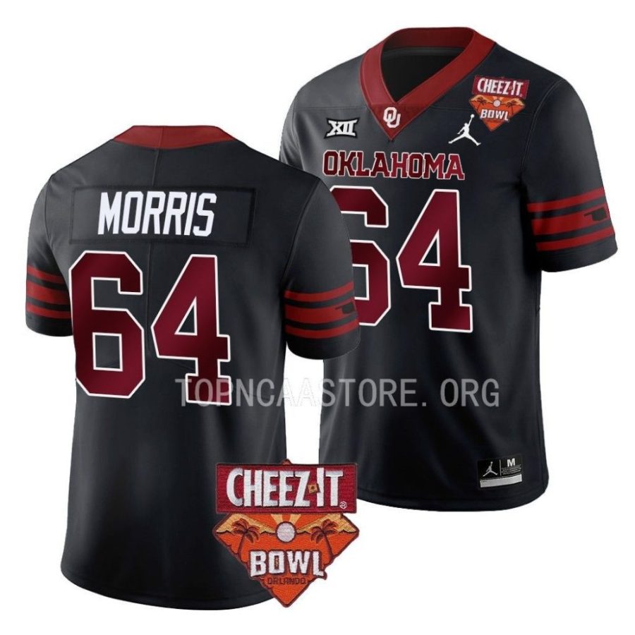 oklahoma sooners wanya morris black 2022 cheez it bowl college football jersey scaled