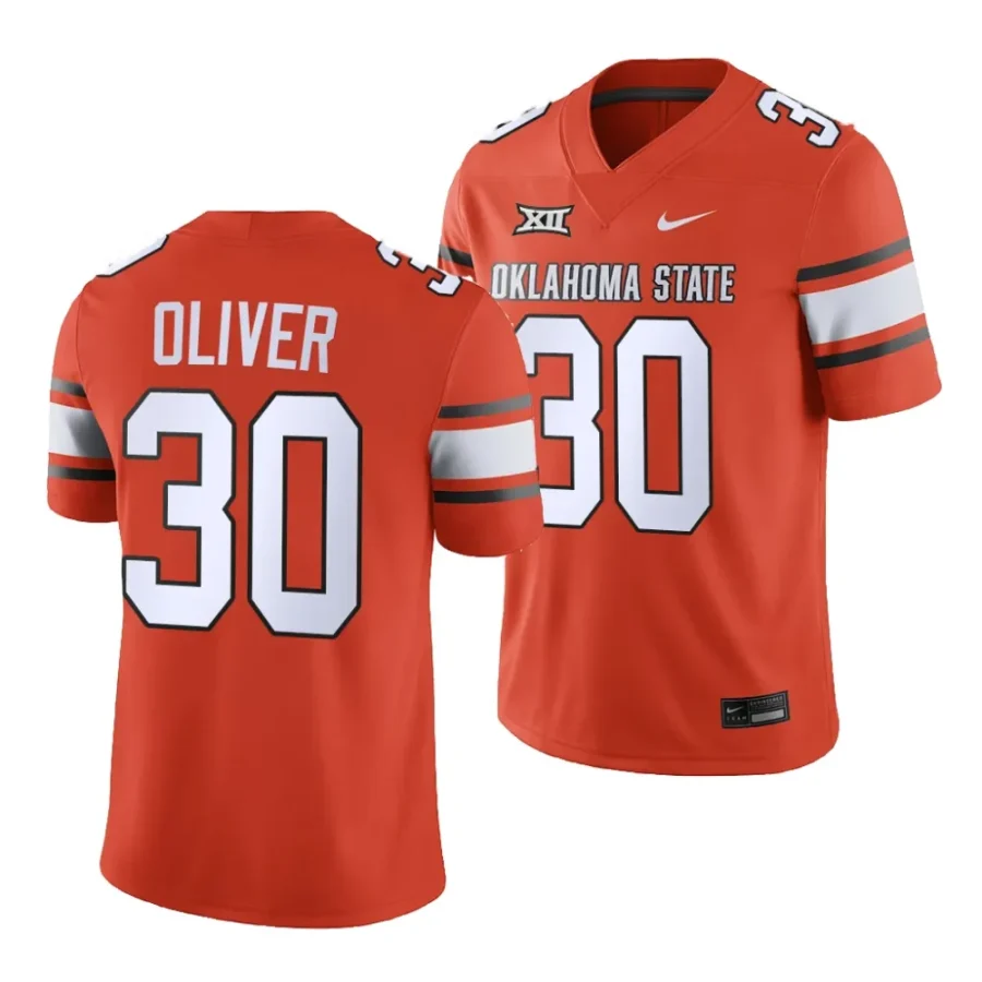 oklahoma state cowboys collin oliver orange 2023college football game jersey scaled