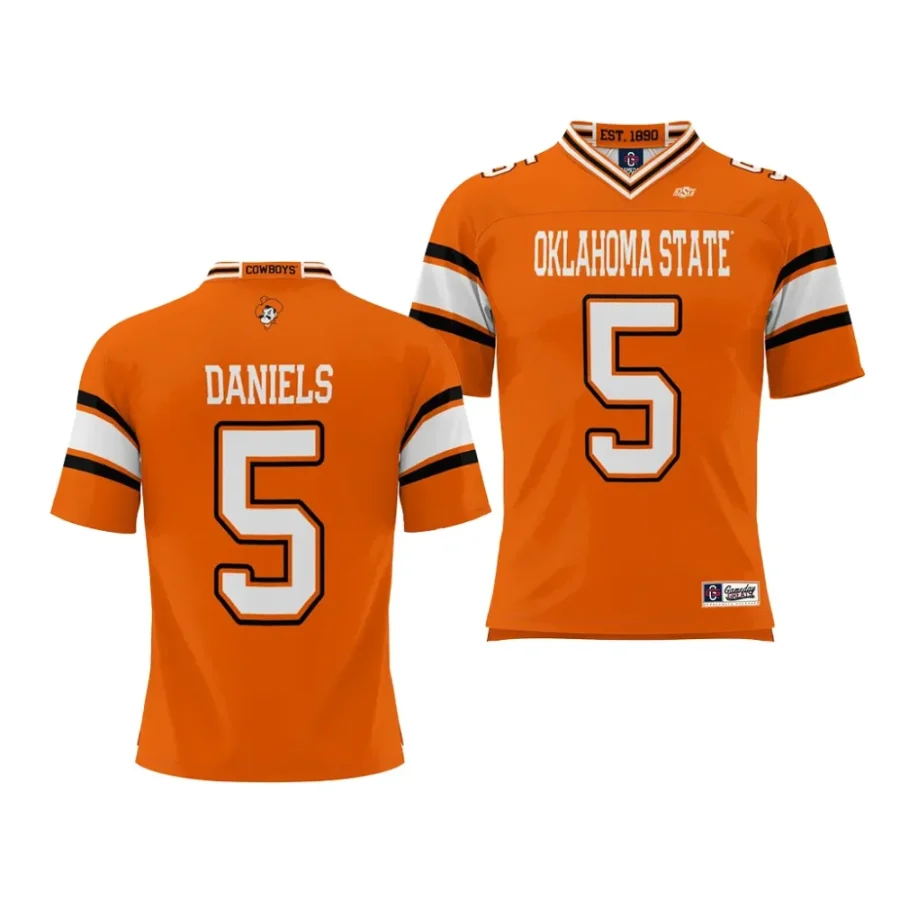 oklahoma state cowboys kendal daniels orange nil player football jersey scaled