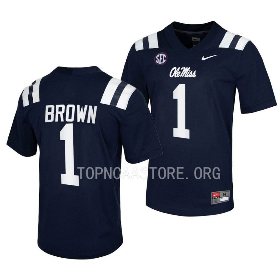 ole miss rebels a.j. brown navy untouchable football nfl alumni jersey scaled