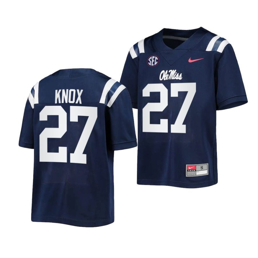 ole miss rebels jalen knox youth navy untouchable game 2022 23 jersey scaled