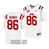 ole miss rebels jj henry white 2022 23college football game jersey scaled