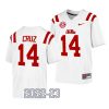 ole miss rebels jonathan cruz white 2022 23college football game jersey scaled