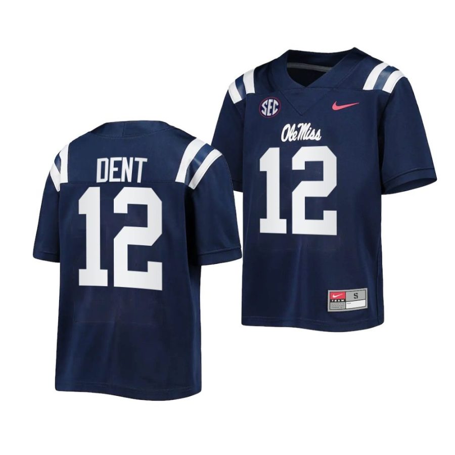 ole miss rebels kinkead dent youth navy untouchable game 2022 23 jersey scaled