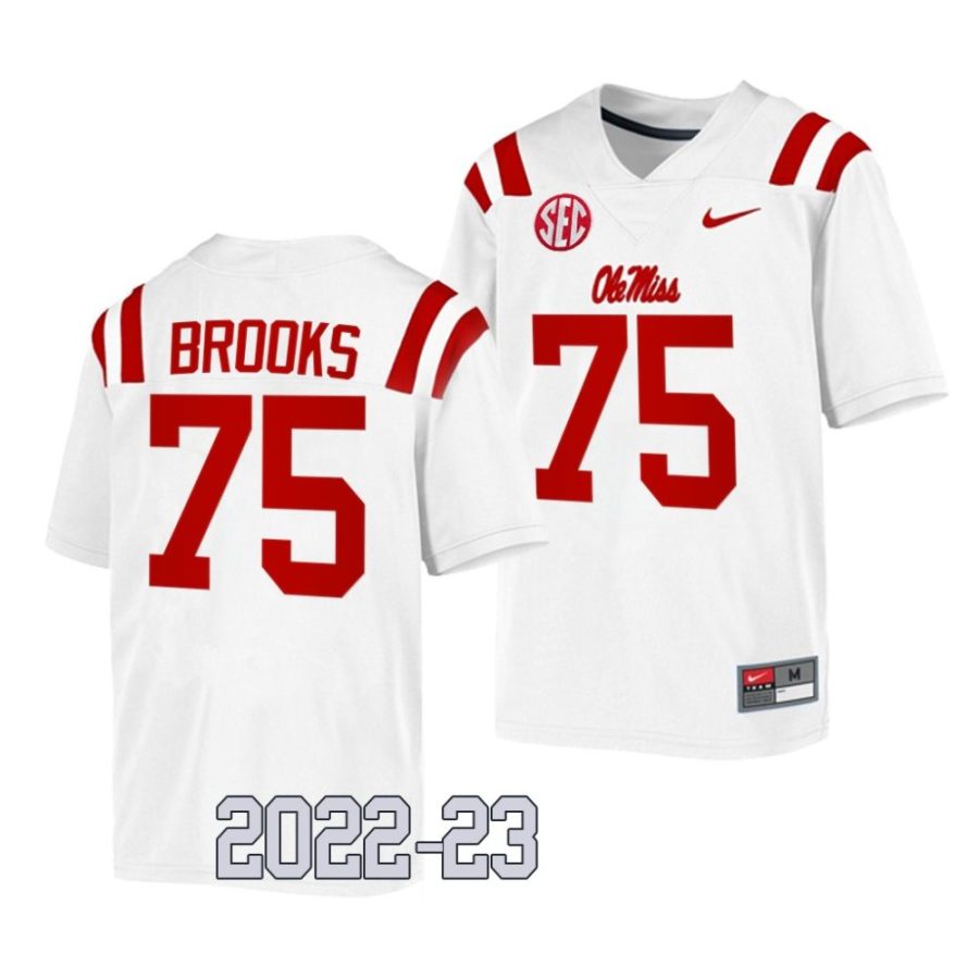 ole miss rebels mason brooks white 2022 23college football game jersey scaled