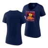 ole miss rebels navy 2023 peach bowl v neck women t shirt scaled