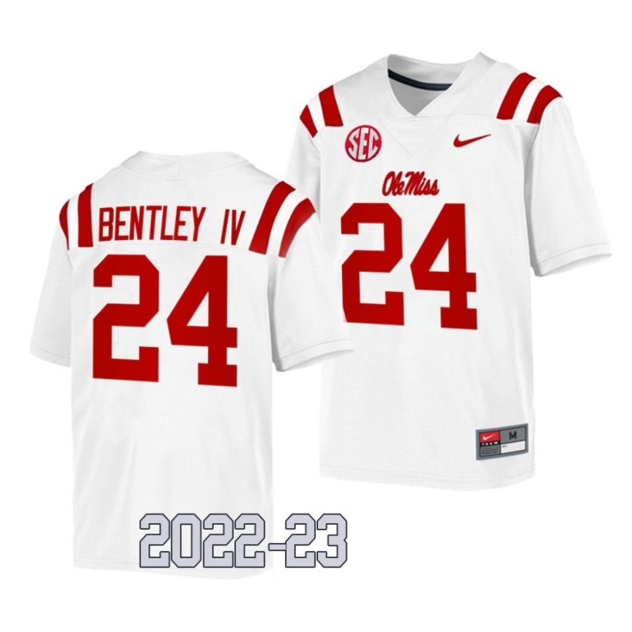 ole miss rebels ulysses bentley iv white 2022 23college football game jersey scaled