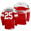 oliver lauridsen away 2022 iihf world championship red jersey scaled