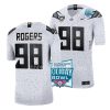 oregon ducks casey rogers white 2022 holiday bowl eggshell limited jersey scaled