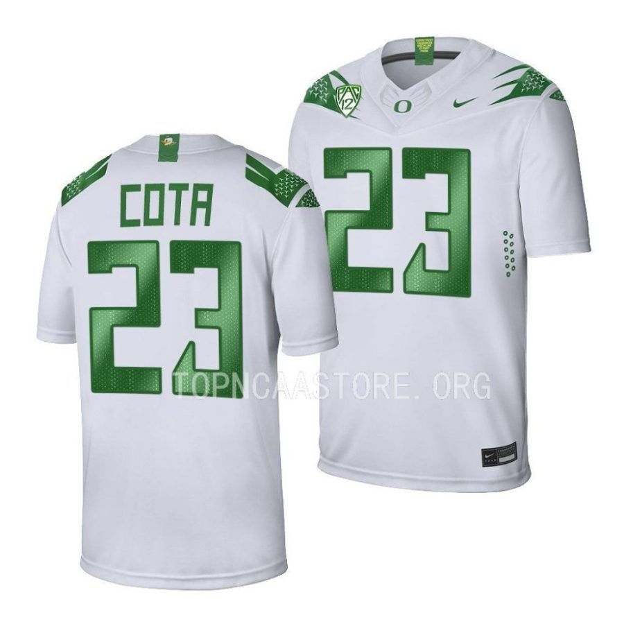 oregon ducks chase cota white game football jersey scaled