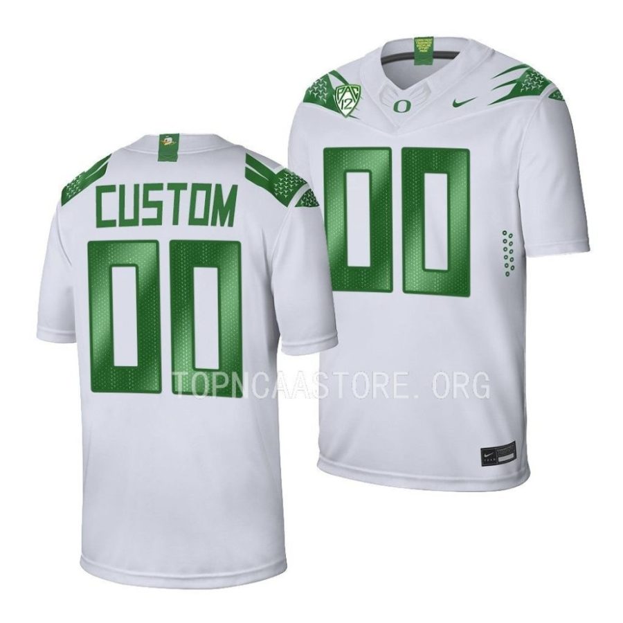 oregon ducks custom white game football jersey scaled