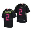 oregon ducks d.j. johnson black breast cancer awareness youth jersey scaled
