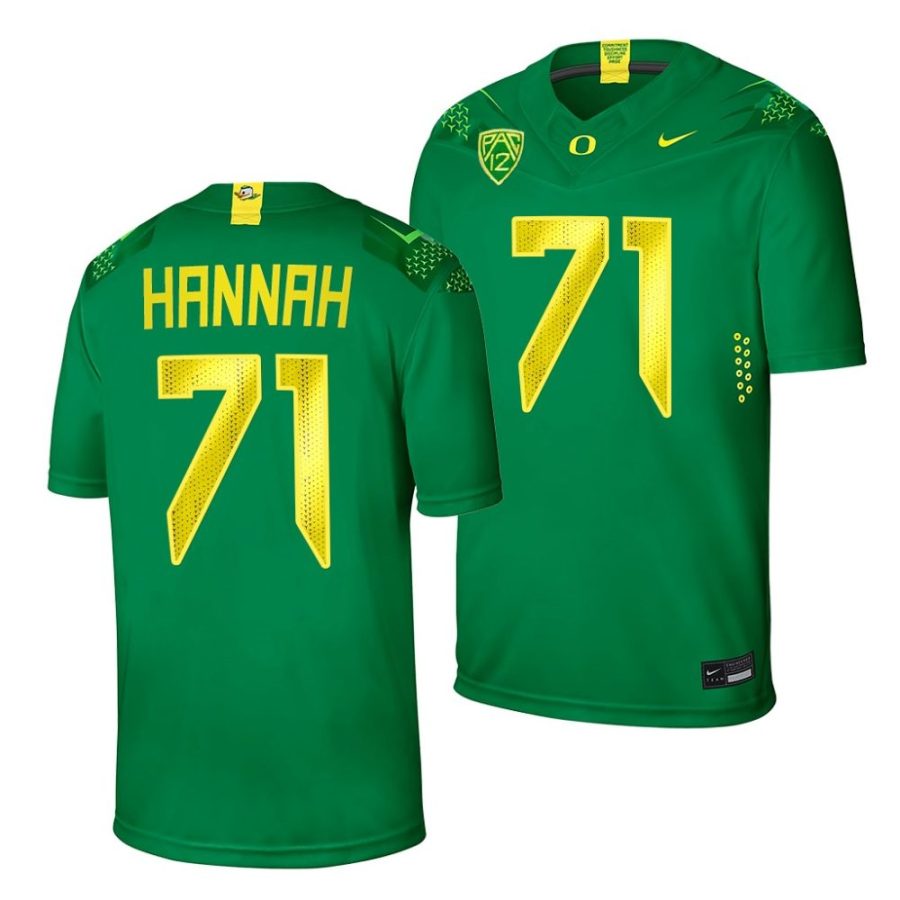 oregon ducks malachi hannah green college football home jersey scaled