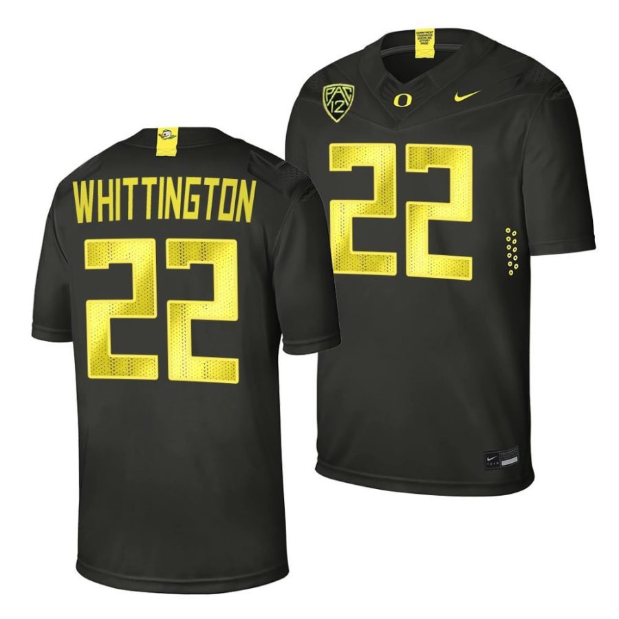 oregon ducks noah whittington black college football jersey scaled