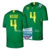 oregon ducks spencer webb green 2022 holiday bowl college football jersey scaled