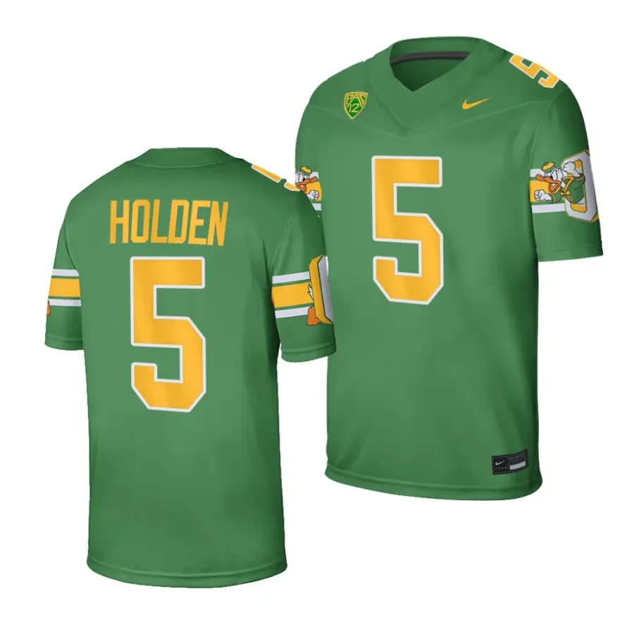 oregon ducks traeshon holden green 2023 24college football game jersey scaled