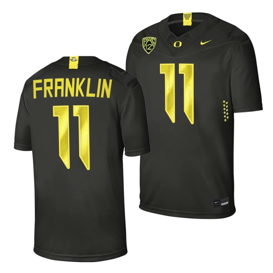 oregon ducks troy franklin black college football jersey scaled