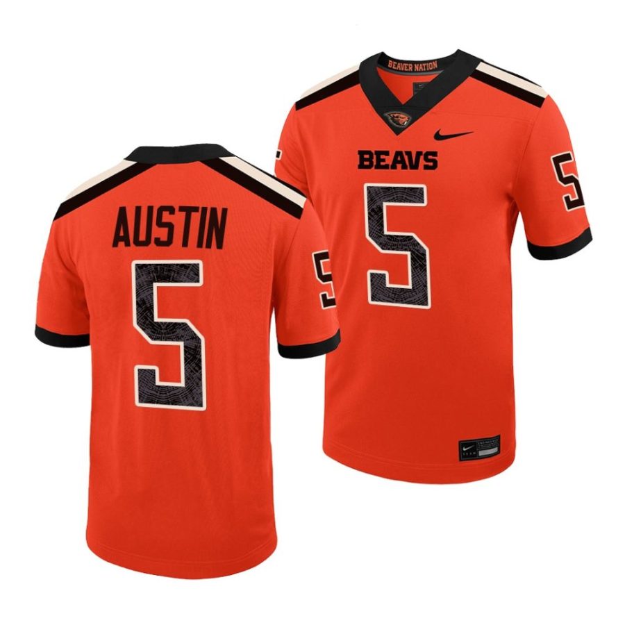 oregon state beavers alex austin orange college football jersey scaled