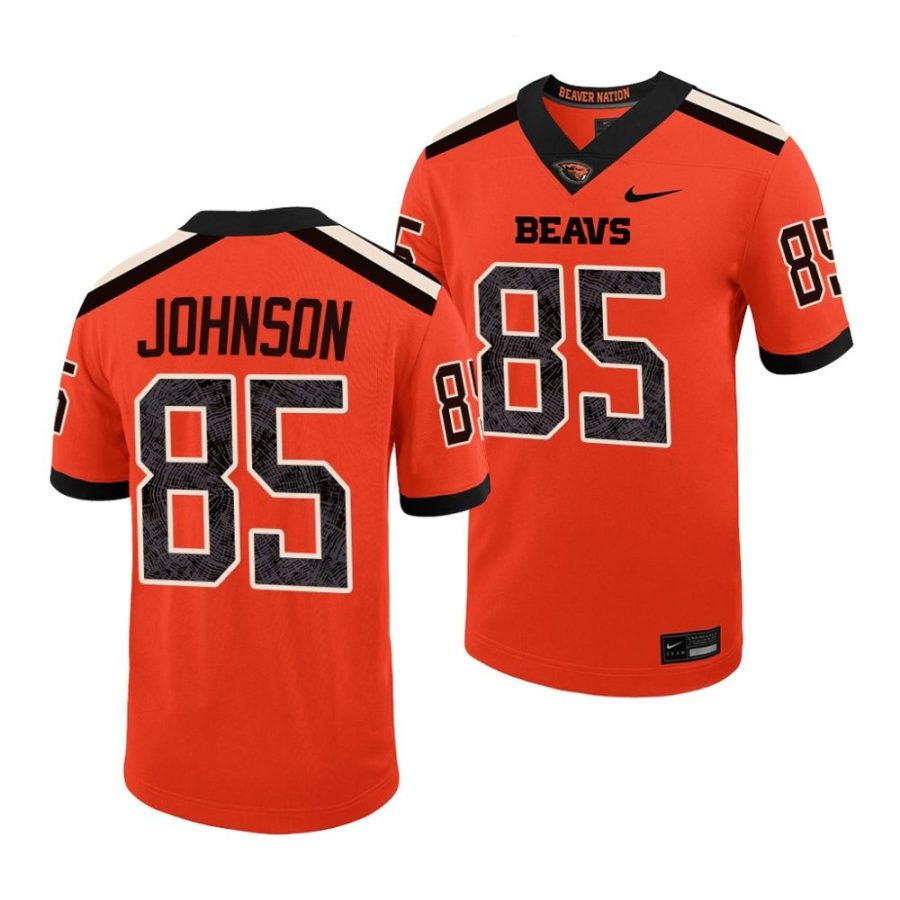 oregon state beavers chad johnson orange college football jersey scaled