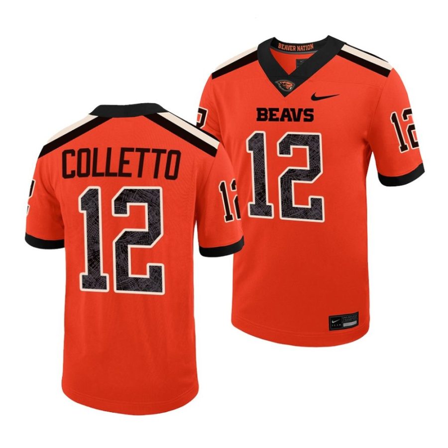 oregon state beavers jack colletto orange college football jersey scaled