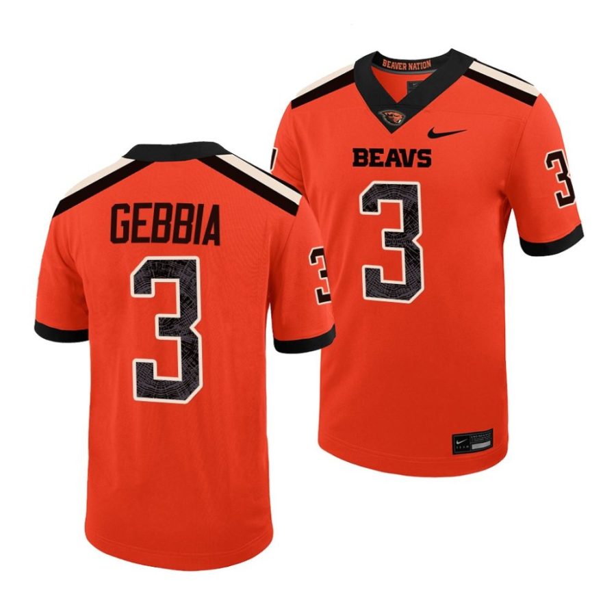 oregon state beavers tristan gebbia orange college football jersey scaled