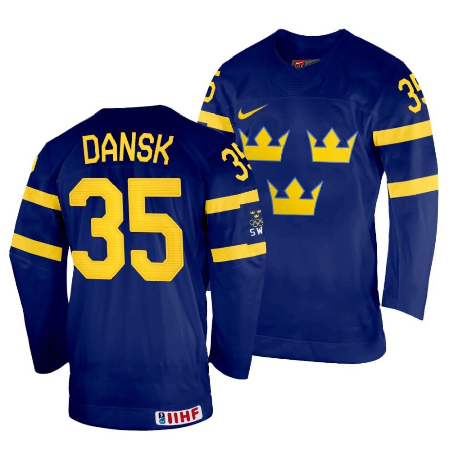 oscar dansk navy 2022 iihf world championship sweden away jersey scaled