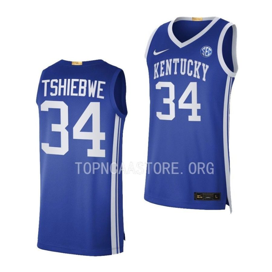 oscar tshiebwe kentucky wildcats limited basketball 2022 23 jersey scaled