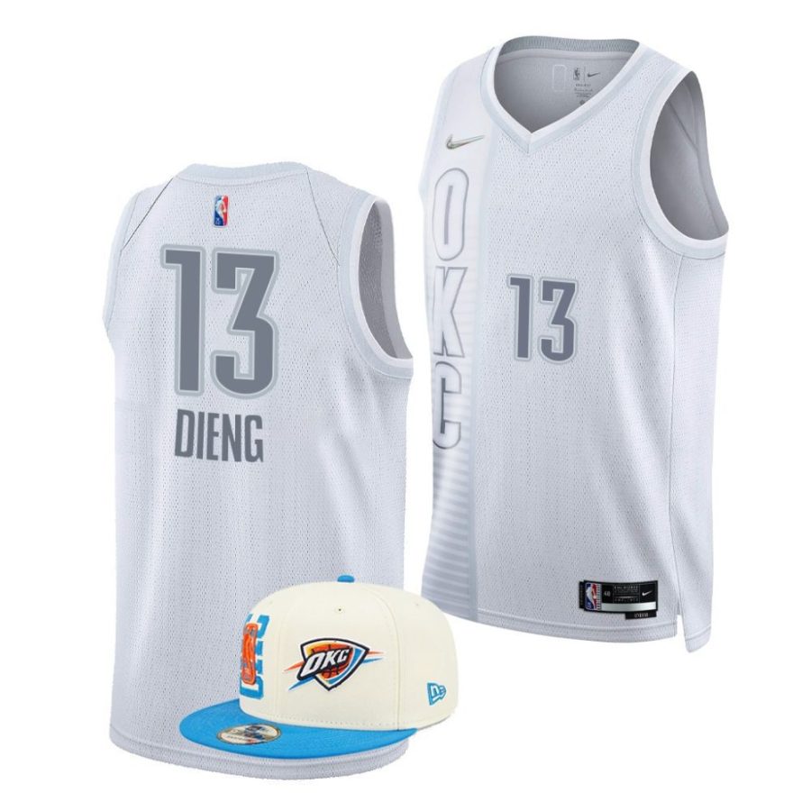 ousmane dieng thunder city edition 2022 nba draft white jersey scaled
