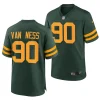 packers lukas van ness green 2023 nfl draft alternate game jersey scaled