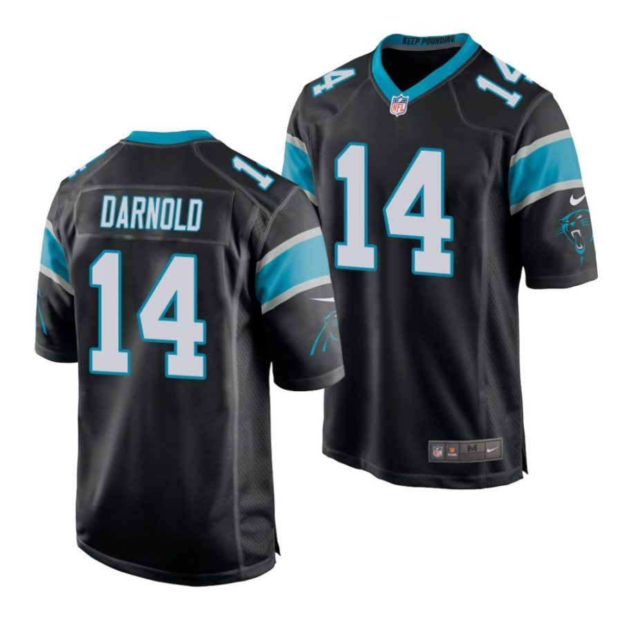 panthers sam darnold black game jersey scaled