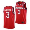 pelle larsson arizona wildcats 2022 23college basketball red jersey scaled