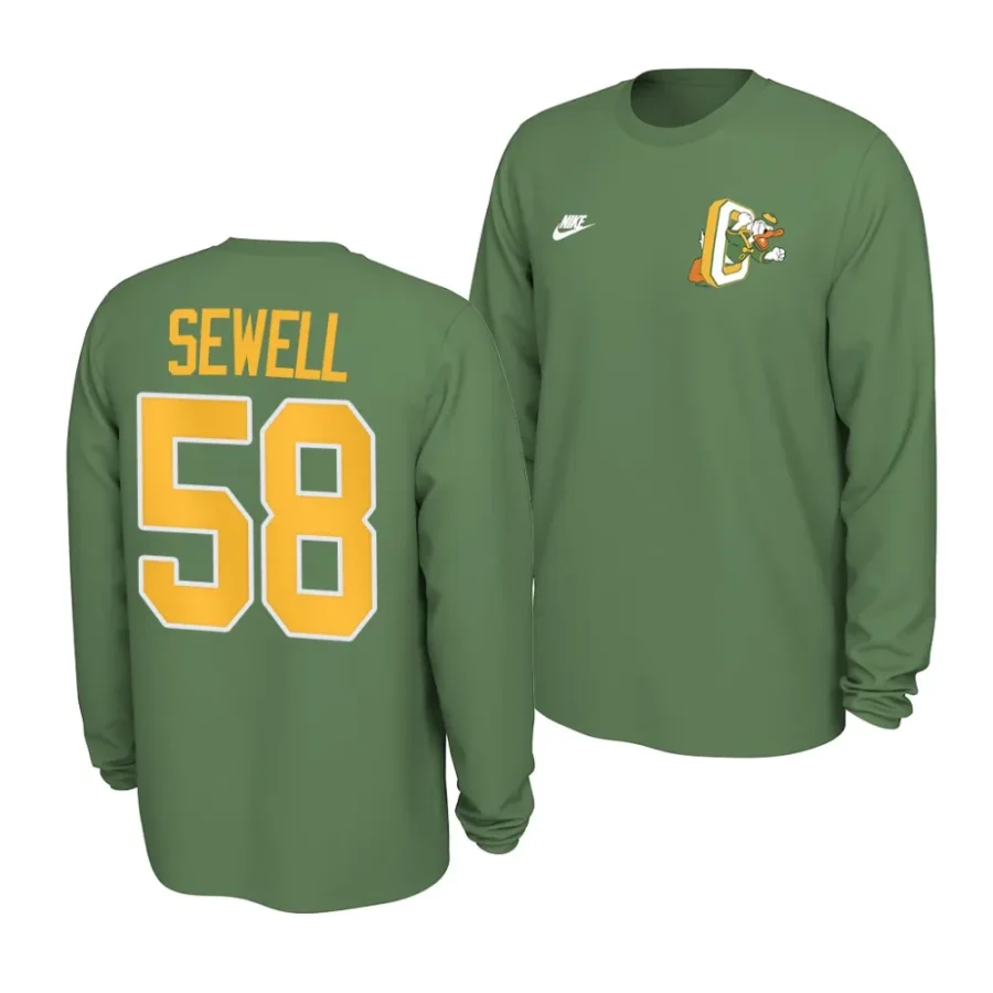 penei sewell long sleeve throwback green t shirts scaled