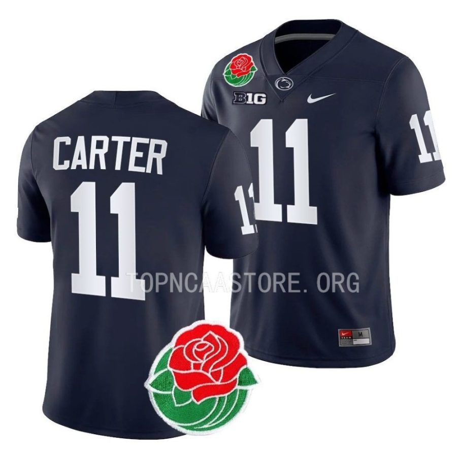 penn state nittany lions abdul carter navy 2023 rose bowl college football jersey scaled