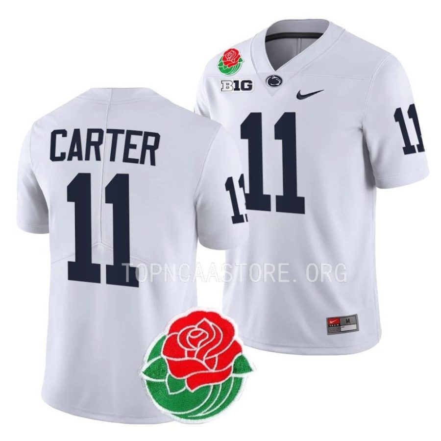 penn state nittany lions abdul carter white 2023 rose bowl college football jersey scaled