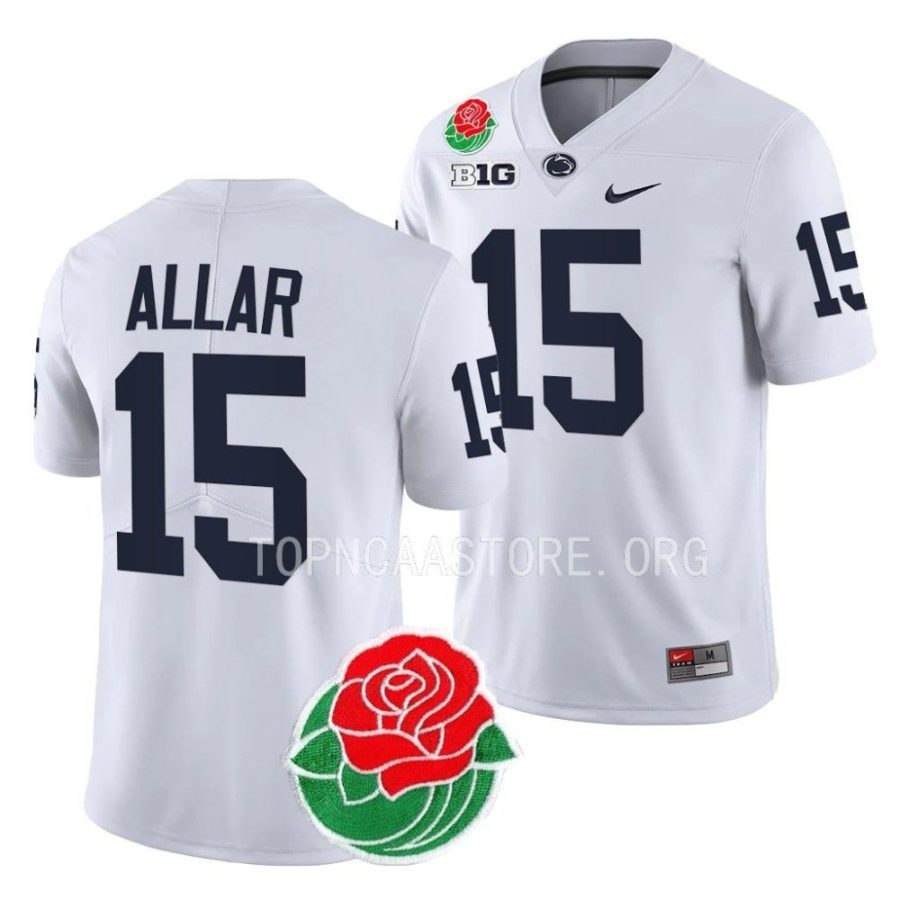 penn state nittany lions drew allar white 2023 rose bowl college football jersey scaled