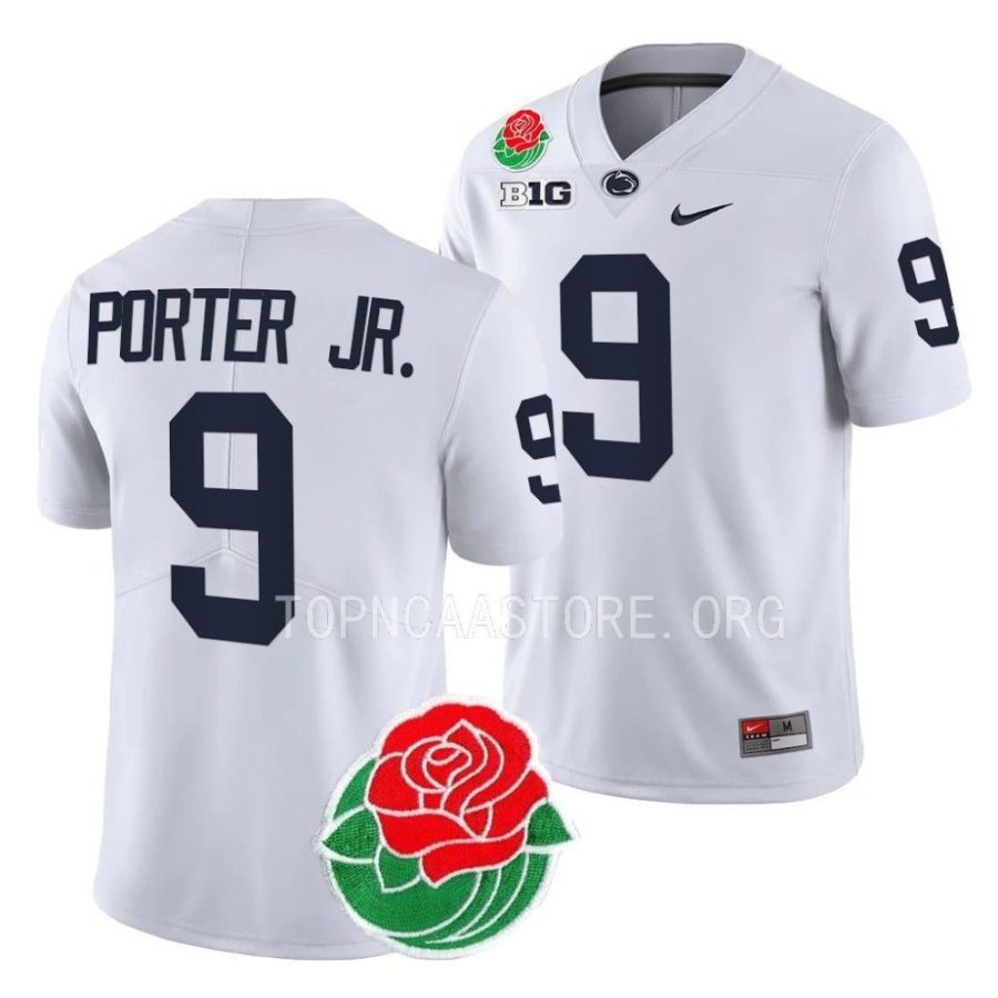 penn state nittany lions joey porter jr. white 2023 rose bowl college football jersey scaled