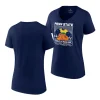 penn state nittany lions navy 2023 peach bowl v neck women t shirt scaled