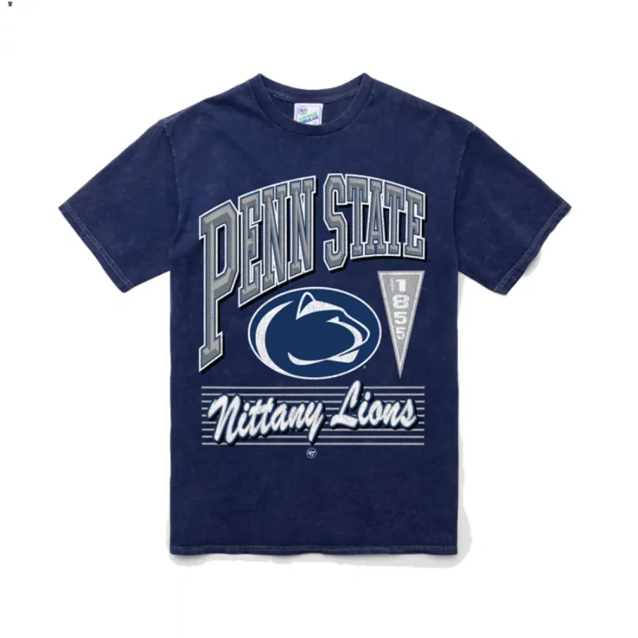 penn state nittany lions navy locker vintage tubular men t shirt