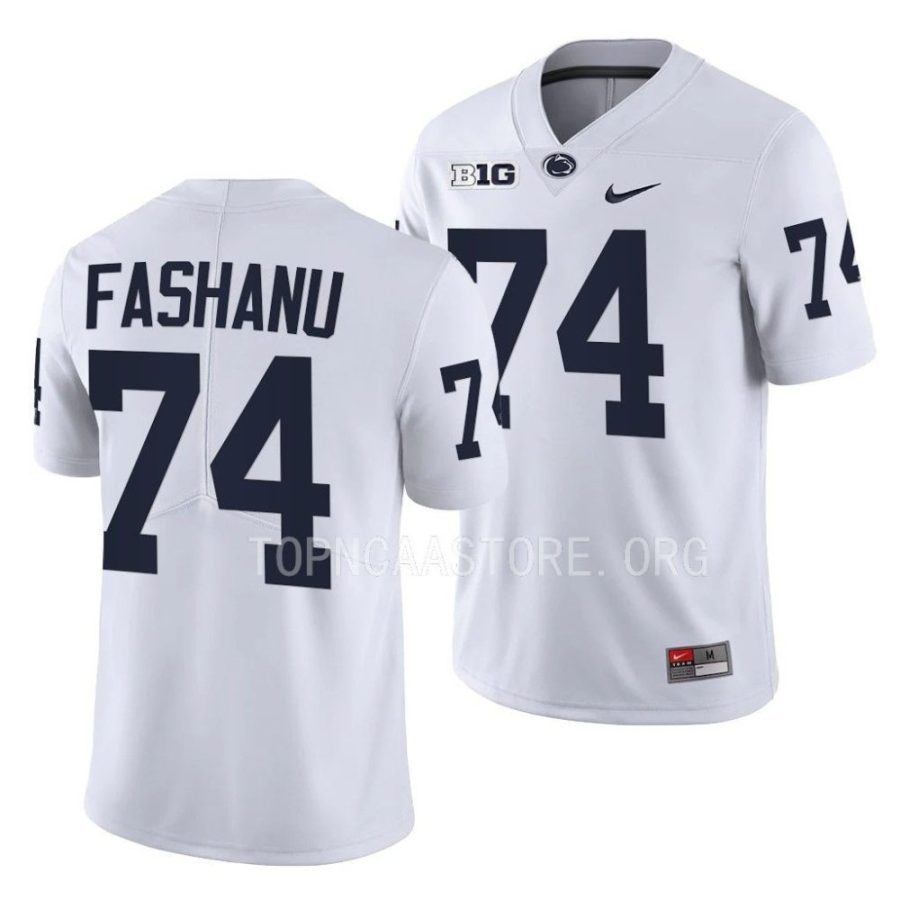 penn state nittany lions olu fashanu white limited football 2023 nfl draft top prospect jersey scaled