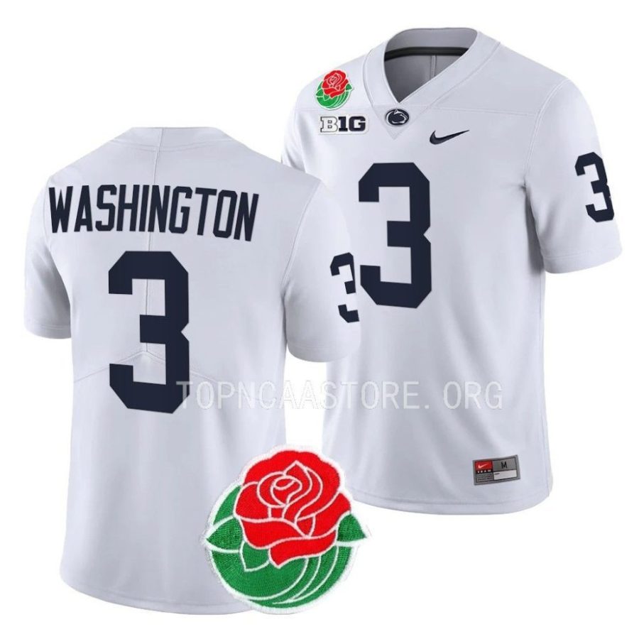 penn state nittany lions parker washington white 2023 rose bowl college football jersey scaled