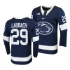 penn state nittany lions reese laubach 2023 24 college hockey navy replica jersey scaled