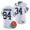 penn state nittany lions theo johnson white 2023 rose bowl college football jersey scaled