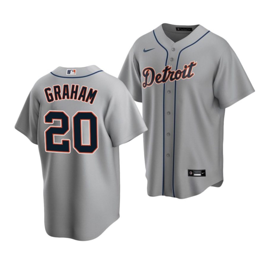 peyton graham tigers road 2022 mlb draft replica gray jersey scaled