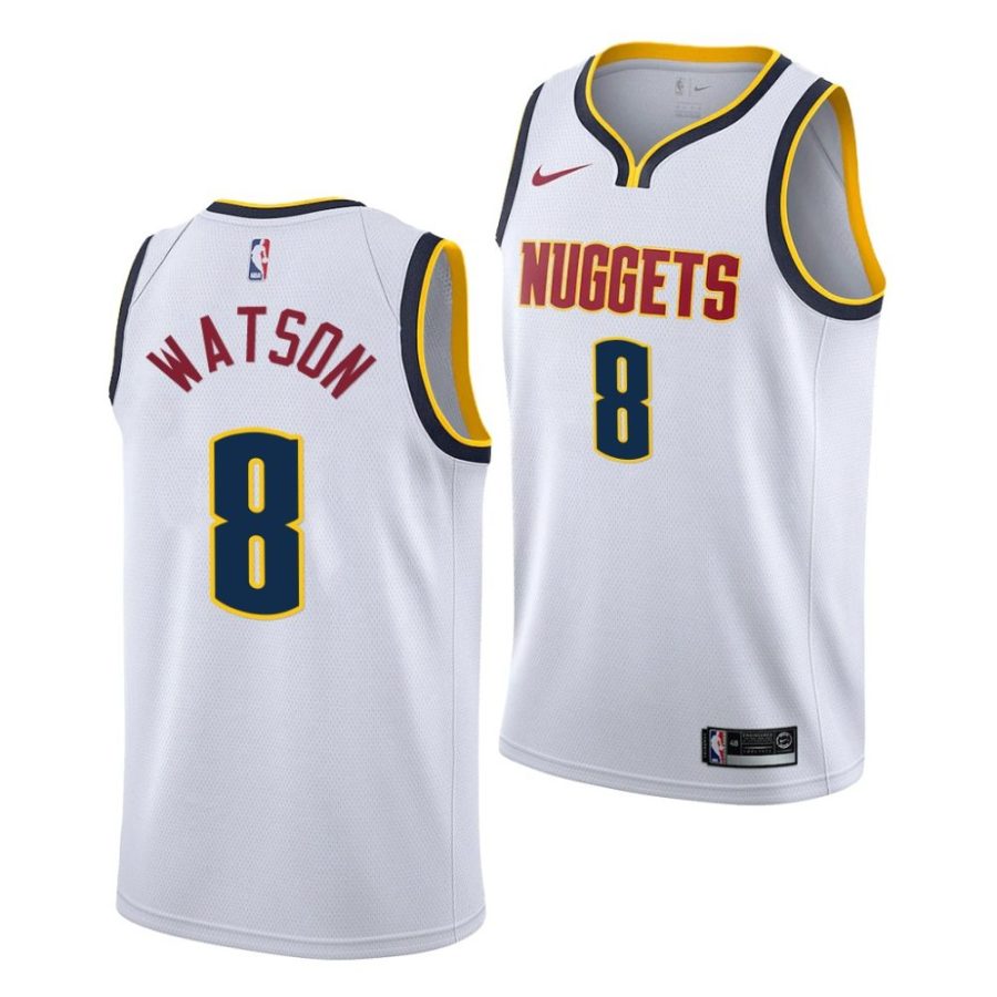 peyton watson nuggets 2022 nba draft white association edition ucla jersey scaled