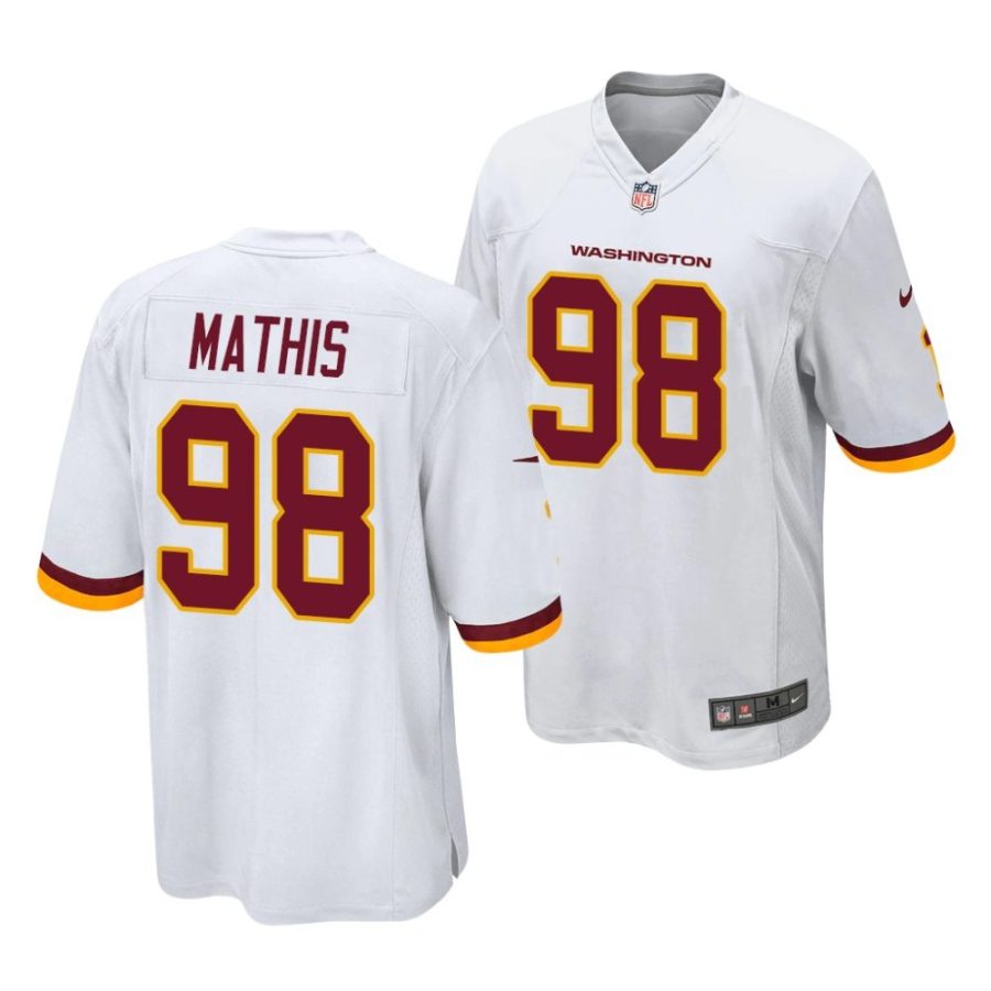 phidarian mathis washington commanders 2022 nfl draft game men white jersey scaled